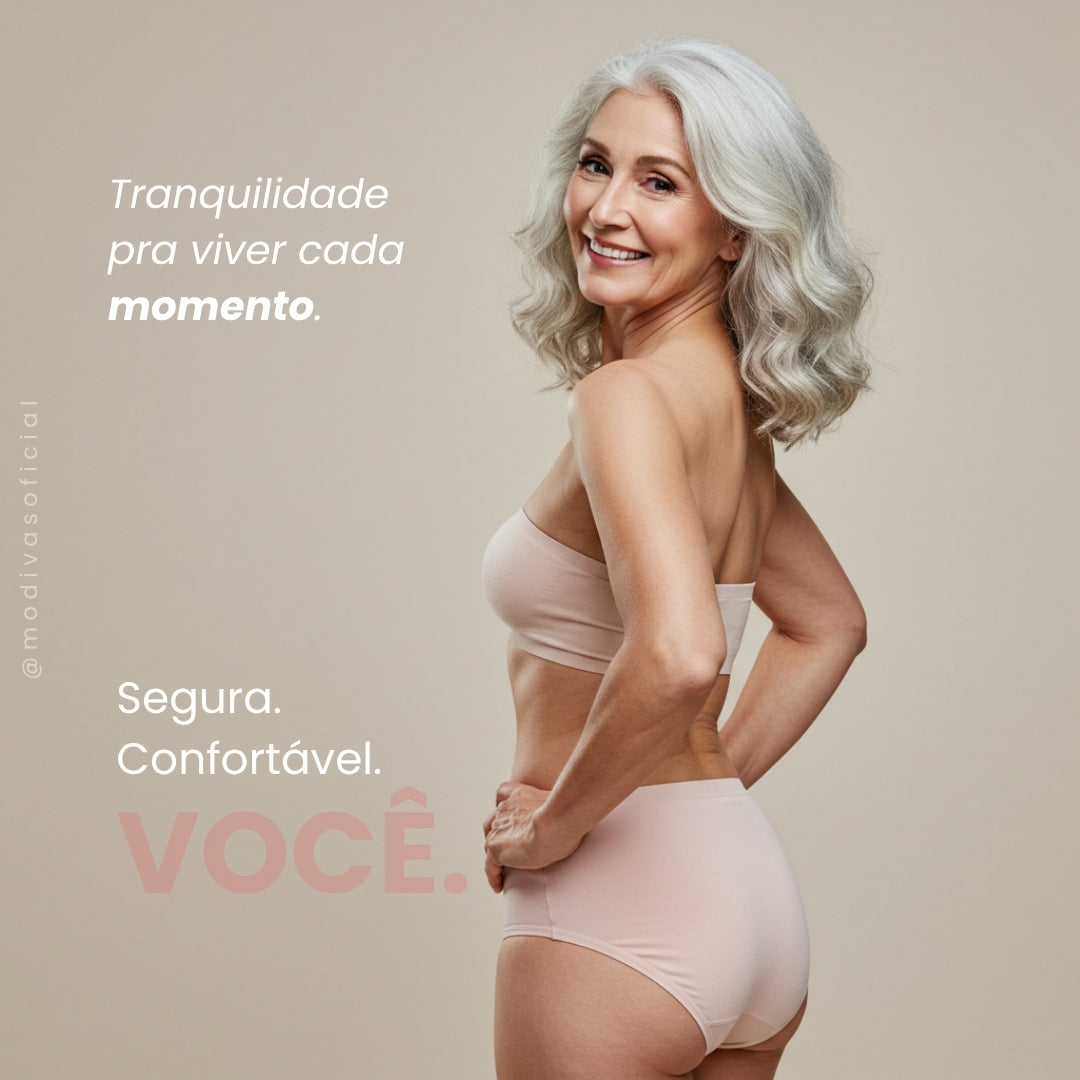Calcinha Comfort Antivazamento Para Incontinência Urinária - Conforto e Proteção o dia todo!