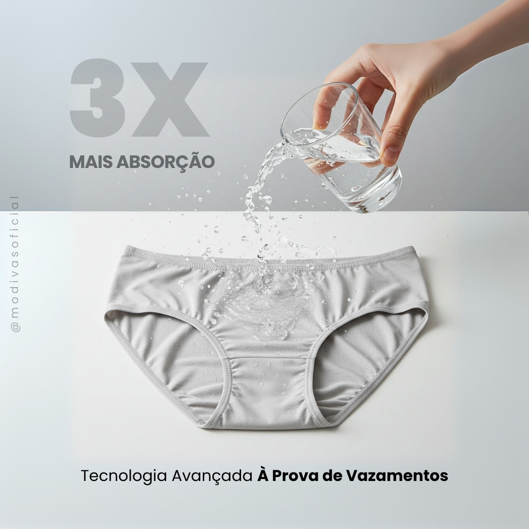Calcinha Comfort Antivazamento Para Incontinência Urinária - Conforto e Proteção o dia todo!
