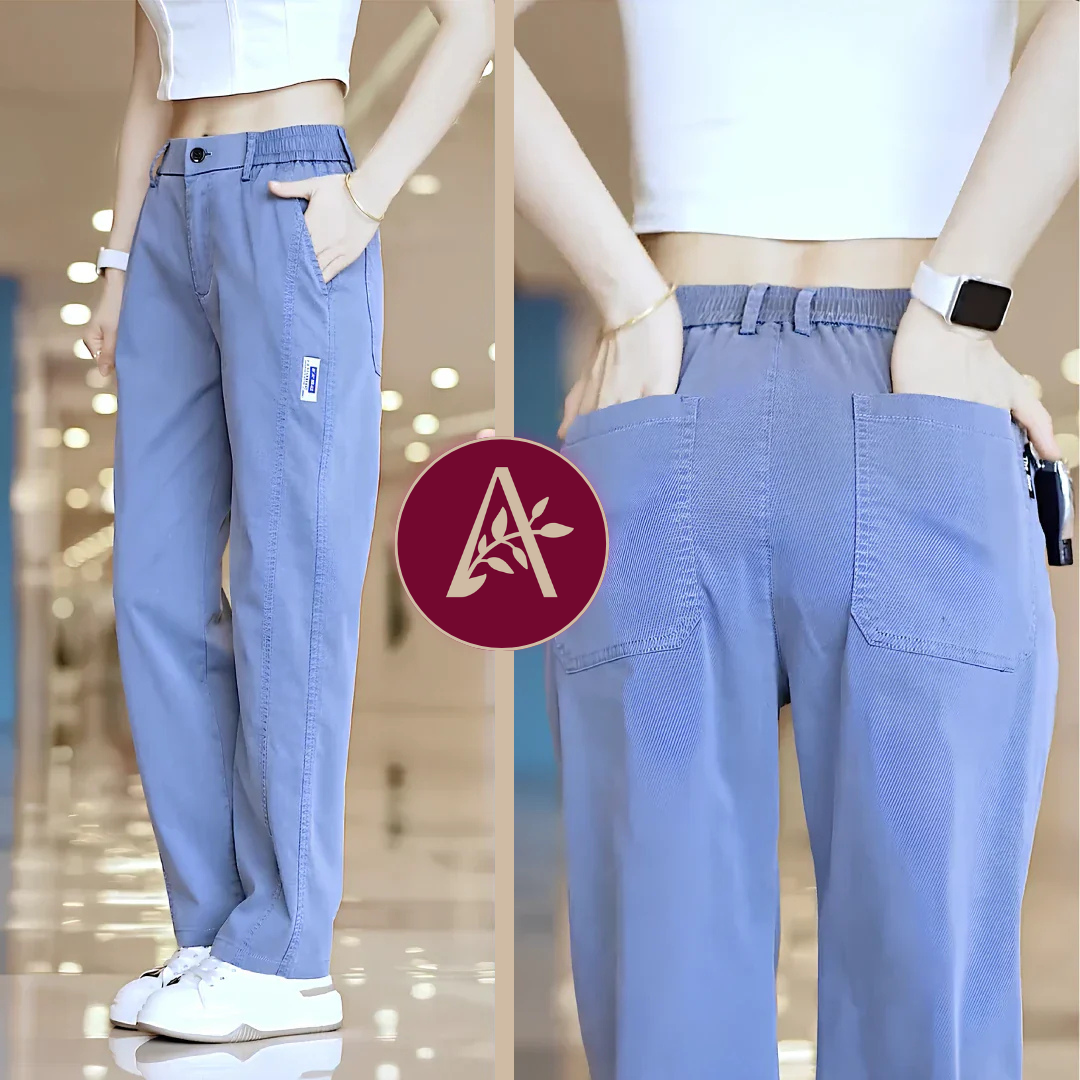 [Pague 2, Leve 3] Calça Feminina Aurora em Malha de Seda Gelo e Poliéster (Sua Nova Peça Favorita!)